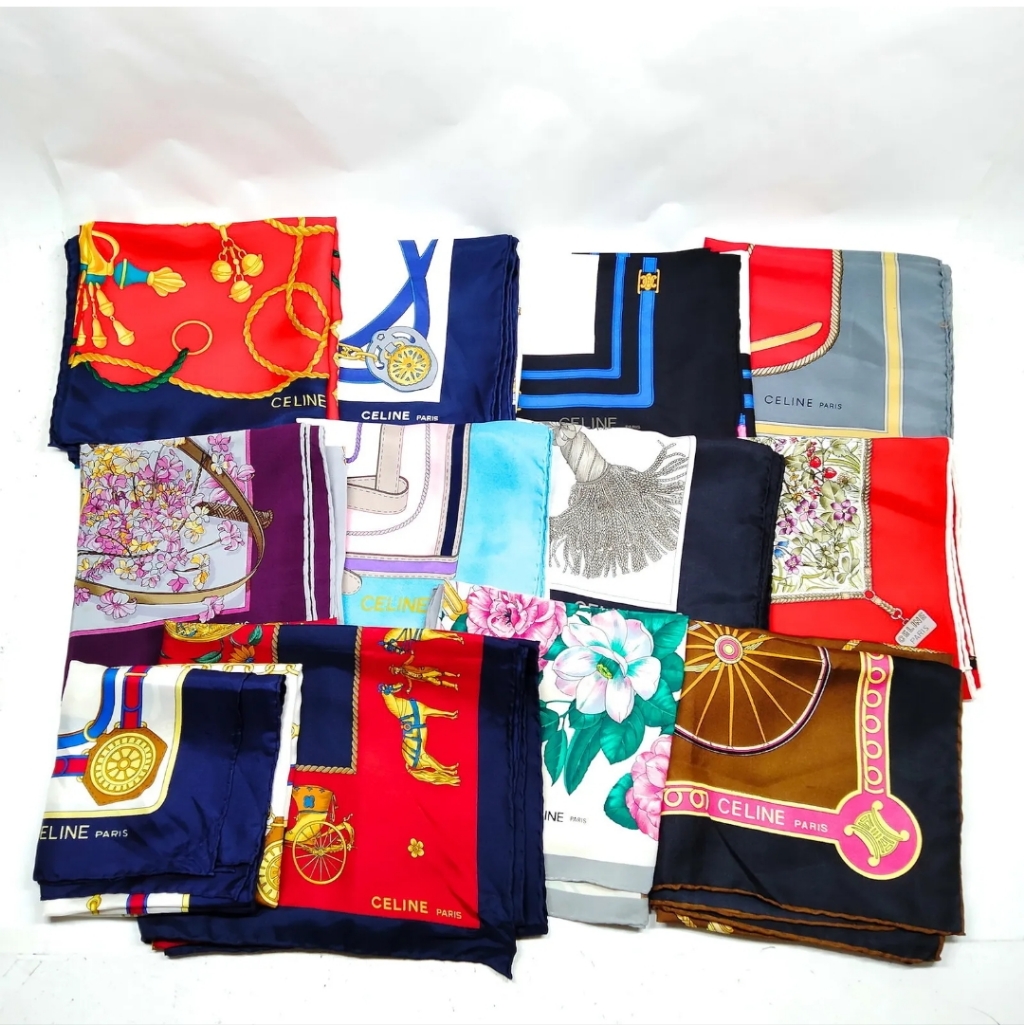 Authentic Celine Silk Scarf
